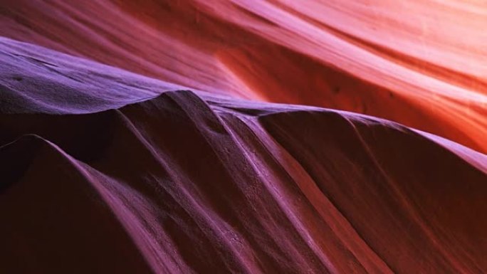 亚利桑那州上羚羊峡谷的美丽采光砂岩封闭盘