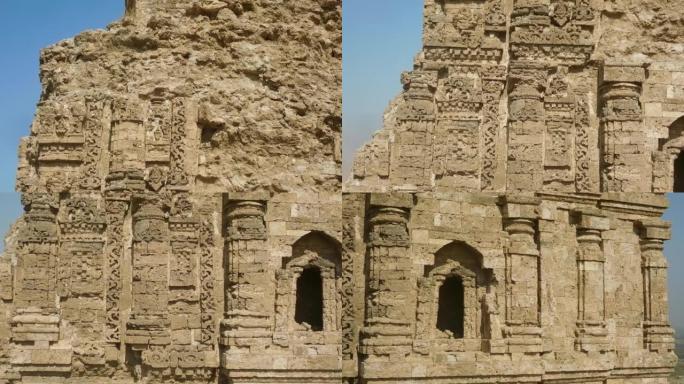 在巴基斯坦卡菲尔科特的印度河谷比洛堡的古哈拉潘印度教或佛教寺庙的考古遗迹。巴基斯坦和印度的历史和遗产