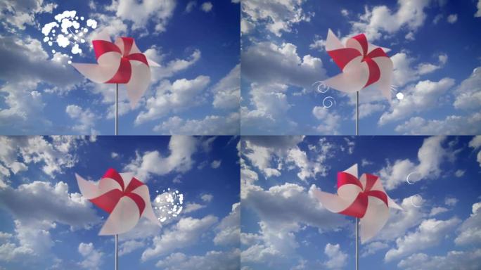 3D动画中的纸风车