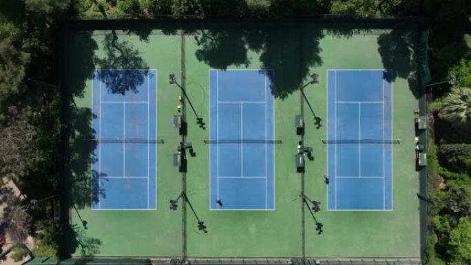 土耳其伊兹密尔科纳克广场伊兹密尔市中心网球场无人机视频