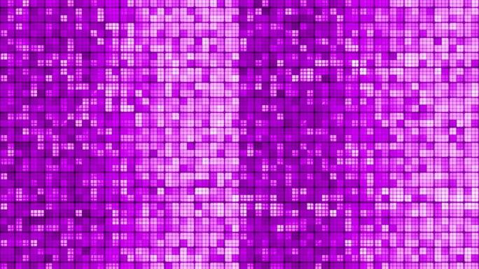 高科技方形立方体抽象背景环紫色