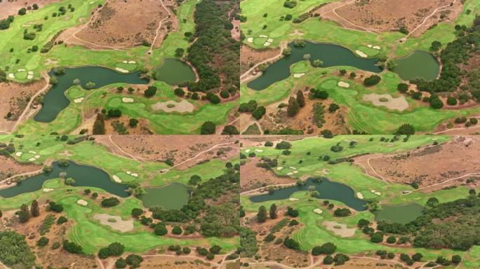 加利福尼亚的空中高尔夫球场