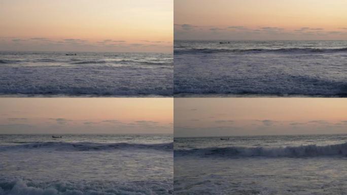 日落时埃斯孔迪多港海滩的风景