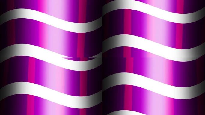 紫色方格曲线假日线条纹无缝循环运动视频