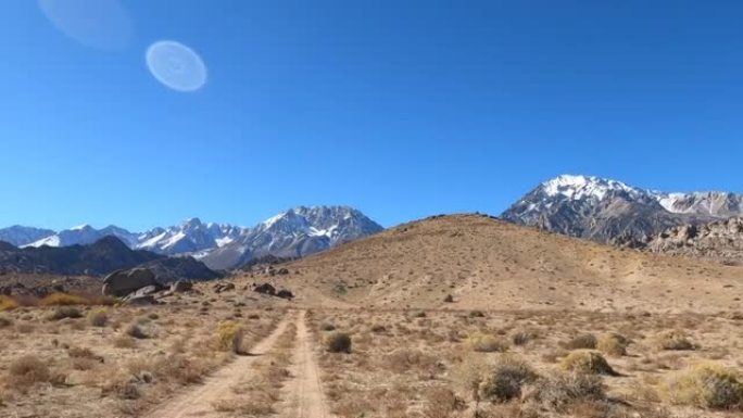 沿着山路行驶时前方场景的视点透视