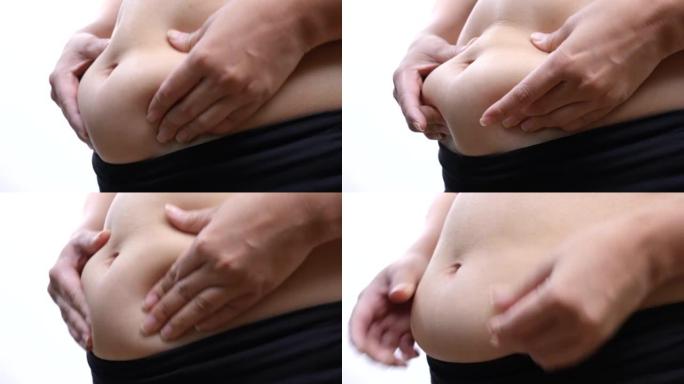 超重妇女腹部肥胖赘肉减肥