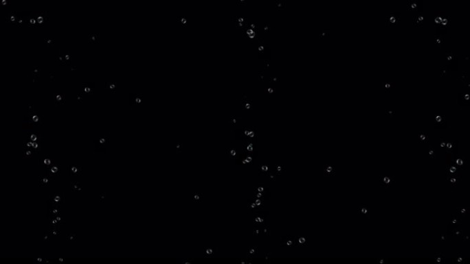 飞行和闪烁粒子气泡散景光的抽象4K 3D背景动画。