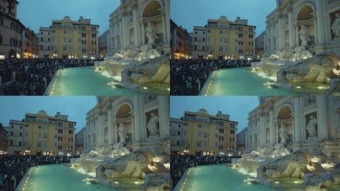 罗马的特雷维喷泉外国雷维喷泉