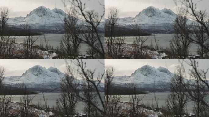 挪威的户外风景: 北极圈上的峡湾景观