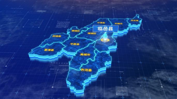 德州市临邑县蓝色三维科技区位地图