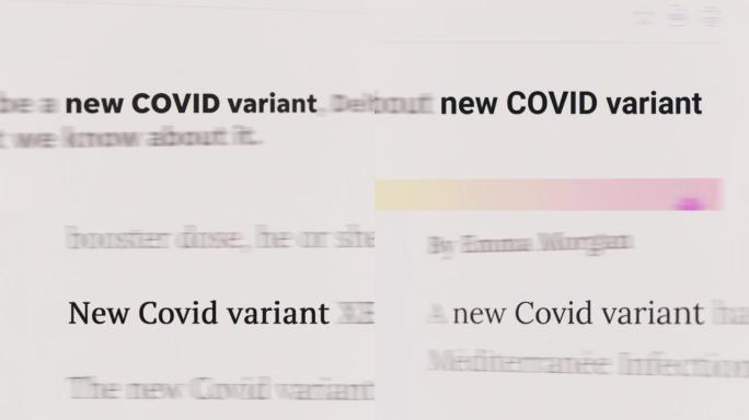 文章和正文中的新COVID变体