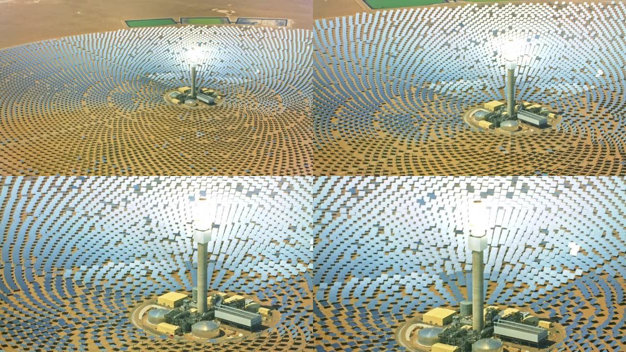 空中新月沙丘太阳能，CSP发电厂，靠近美国内华达州托诺帕
