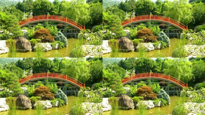 美丽的日本花园景观