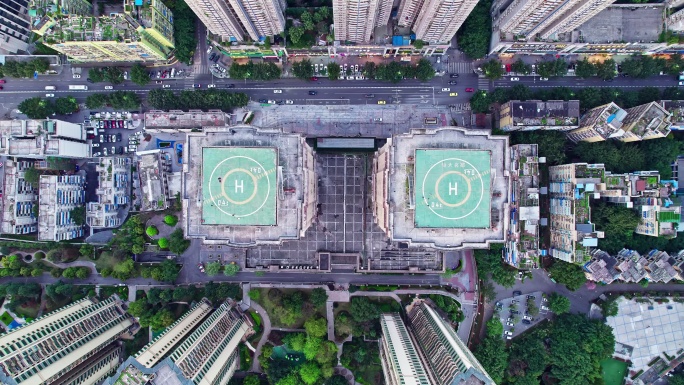 4K 10bit重庆城市航拍空境