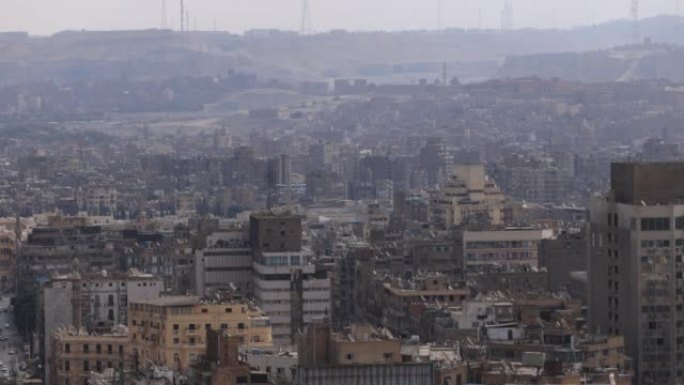 开罗,埃及城市风光航拍城市建设城市发展