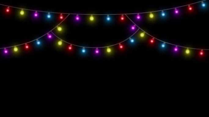 Beautiful christmas glowing tungsten lights string