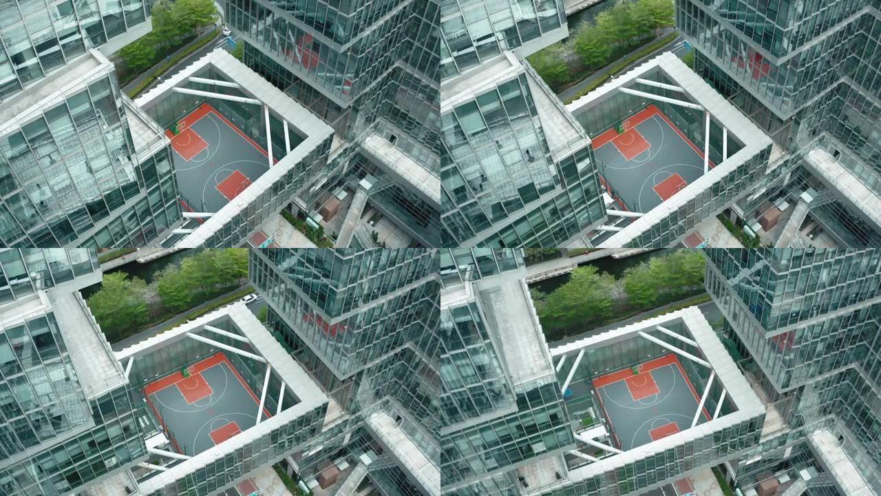 现代建筑鸟瞰图，深圳，中国。