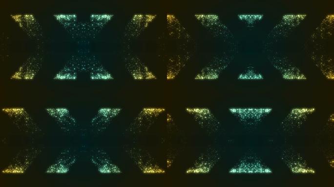 抽象发光粒子背景循环