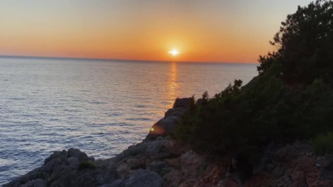托斯卡纳海岸的日落