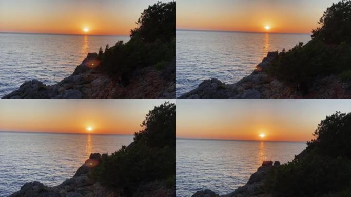 托斯卡纳海岸的日落