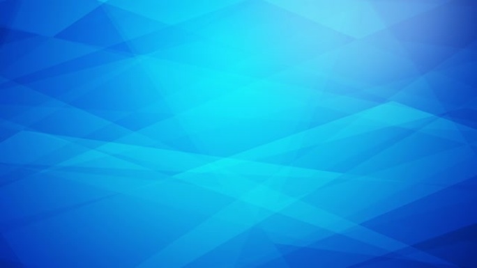 蓝色清洁软低聚抽象多边形几何表面环运动背景。