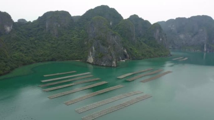 越南下龙湾鸟瞰图