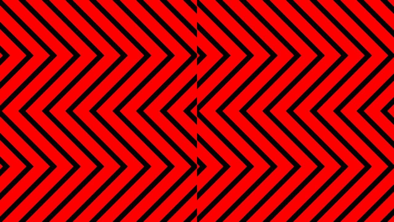 红色和黑色视觉背景形状箭头侧向移动