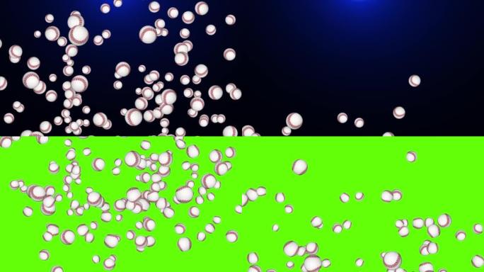 3d动画旋转球旋转在绿色屏幕慢动作。4k背景。