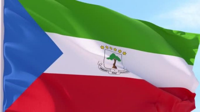 赤道几内亚国旗循环背景