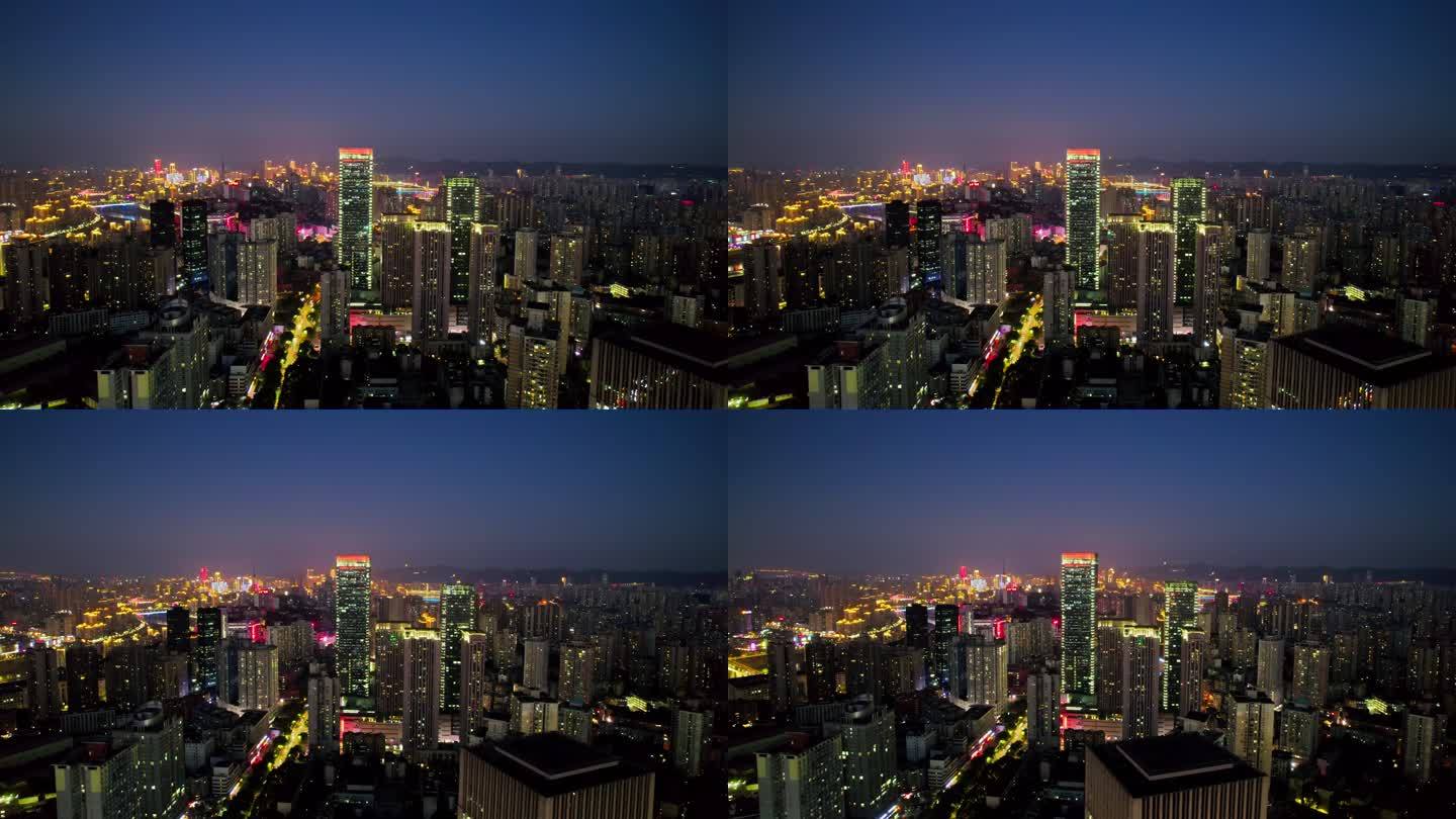 4K 10bit重庆城市夜景航拍空境