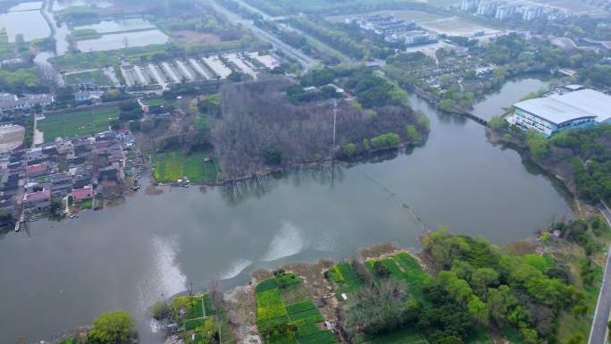 4K航拍短片.江泰州溱湖湿地春色