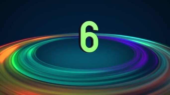 Multi colour ring rotation countdown
