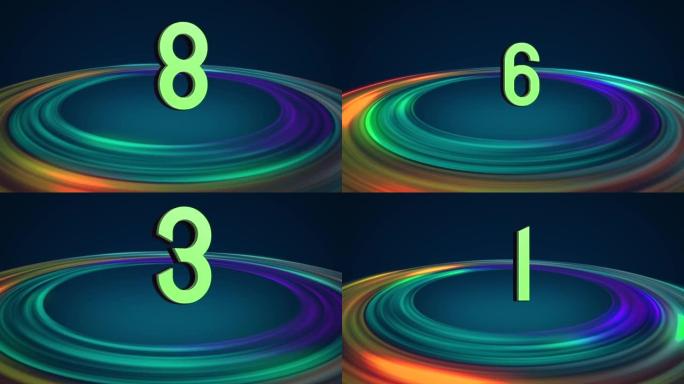 Multi colour ring rotation countdown