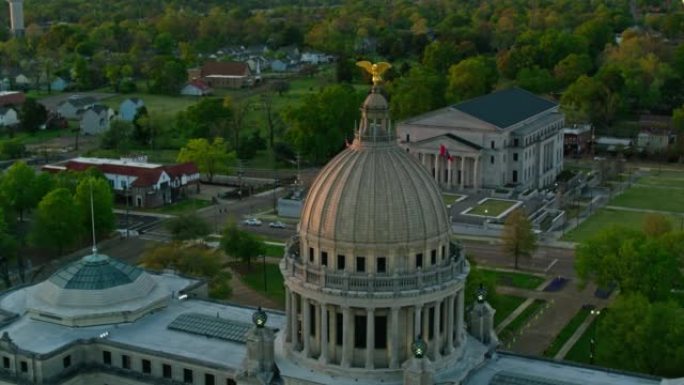俯视密西西比州议会大厦