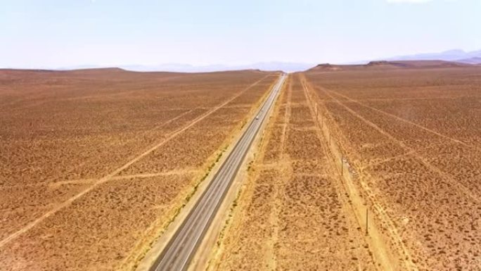 美国内华达州沙漠中的空中直道