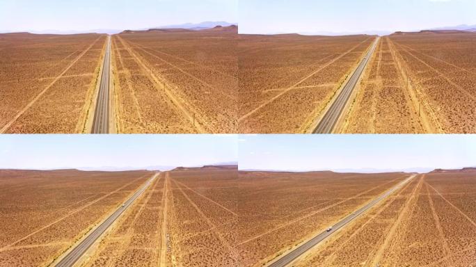 美国内华达州沙漠中的空中直道
