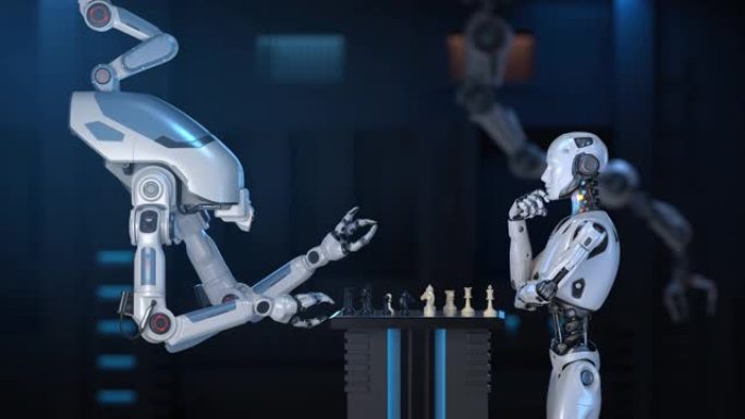 两个机器人下棋高科技