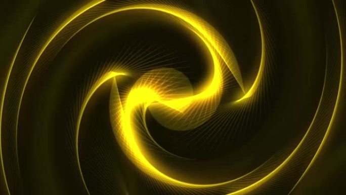 黄色粒子波。背景大数据可视化未来技术网络连接结构。