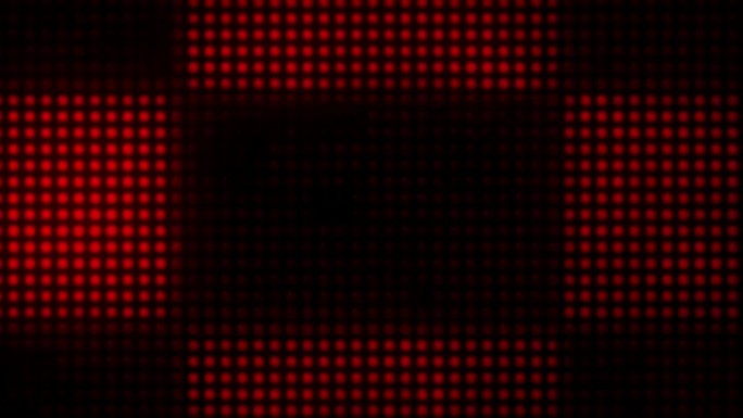 黑色背景上逼真的红光方形形状隔离。