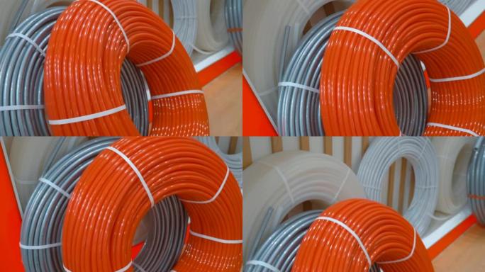 用于铺设管道的不同颜色的新型塑料管线圈