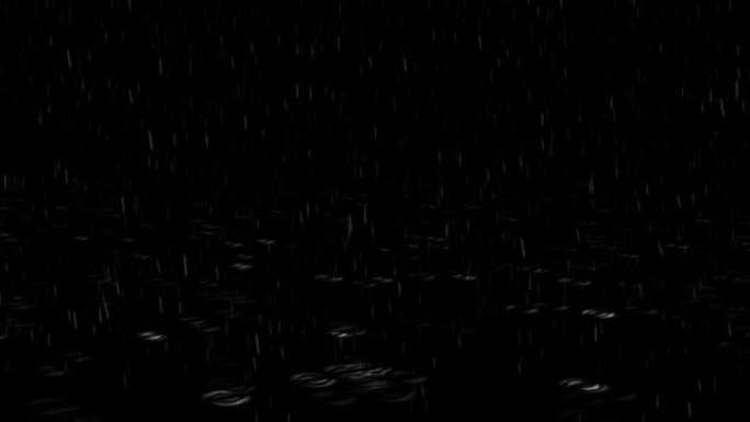 4k循环动画背景真正的高品质雷雨滴下降阿尔法绿屏。