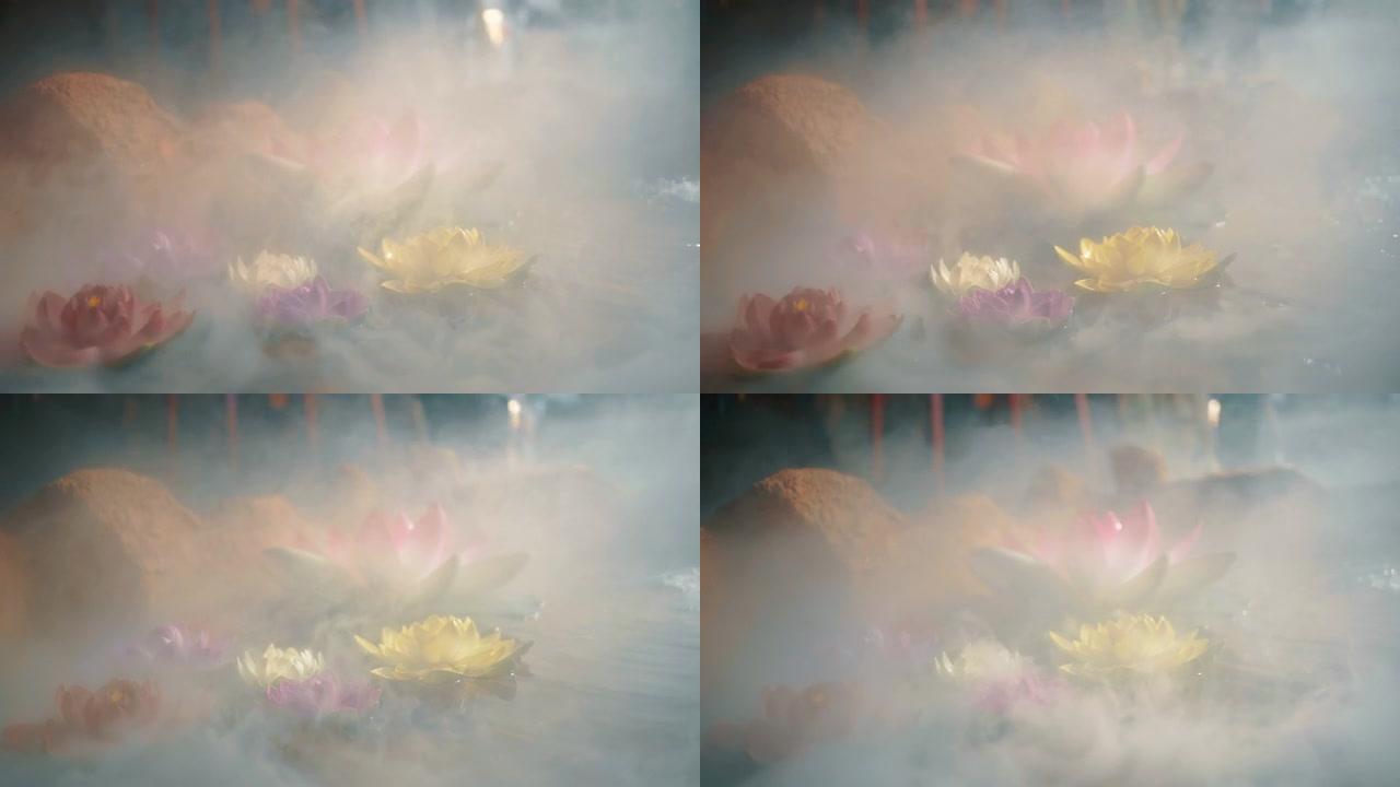 雾中的莲花
