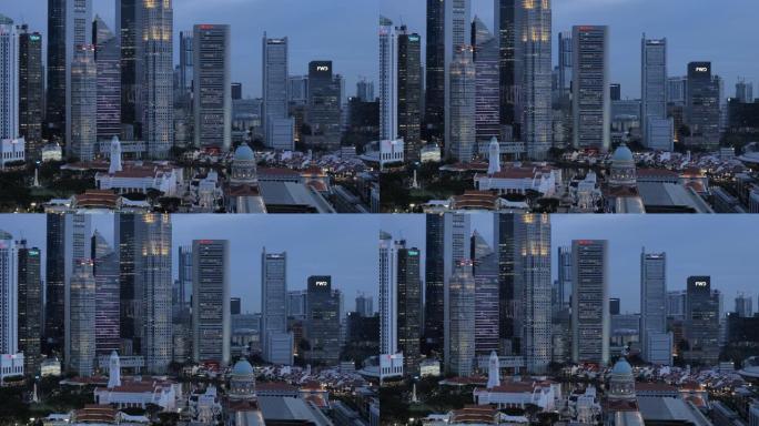 新加坡天际线现代都市新加坡城市高楼大厦