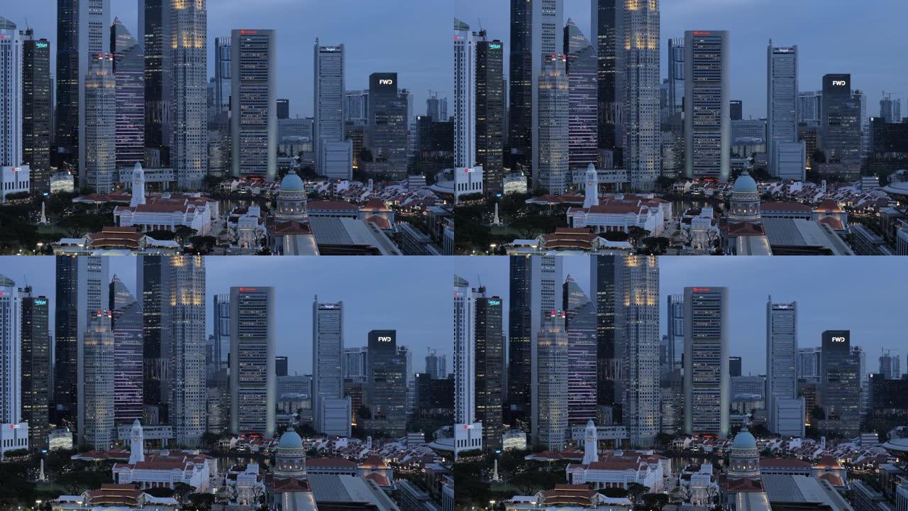 新加坡天际线现代都市新加坡城市高楼大厦