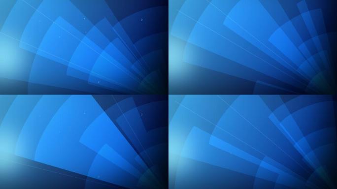 抽象3d数字蓝色动画循环几何背景。