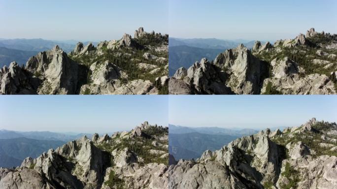 美国加利福尼亚州空中城堡峭壁岩层