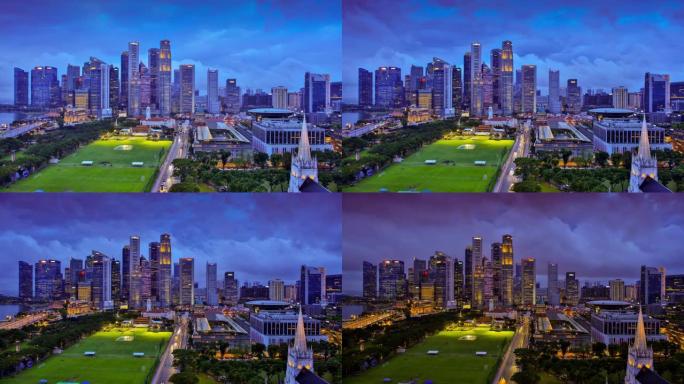 新加坡天际线环球影城天际线风光