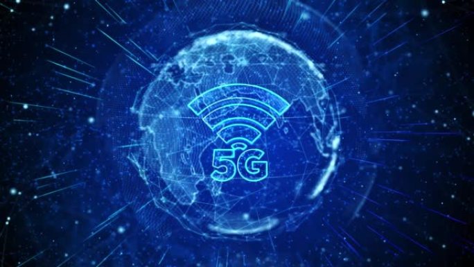 5G数字全球技术世界网络连接背景
