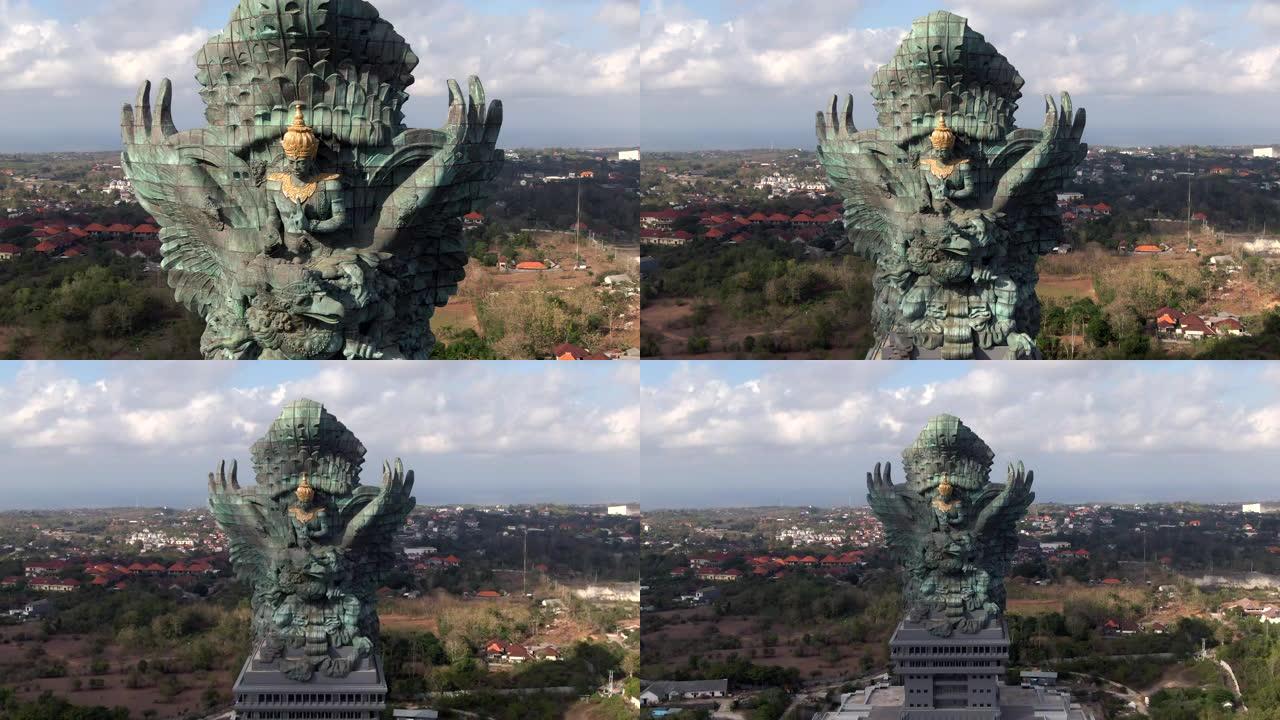 印度尼西亚巴厘岛南部印度教神像Garuda Wisnu Kencana的鸟瞰图