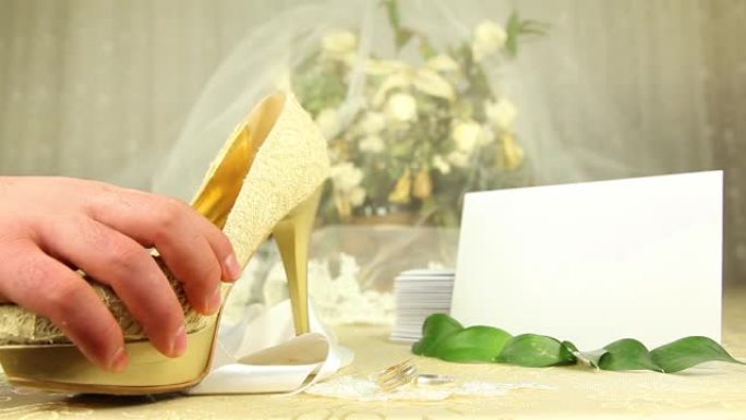 新娘鞋结婚请柬